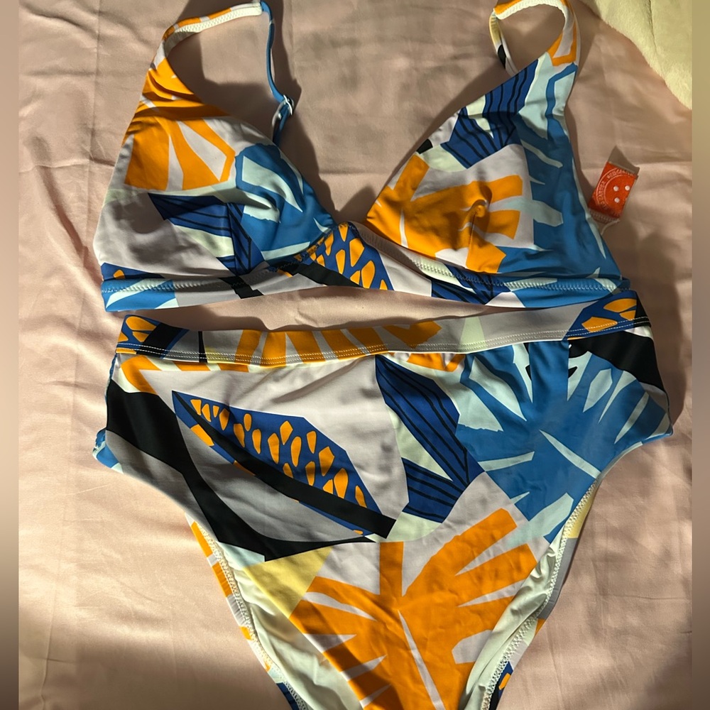 Red Carter bathing suit
Two piece